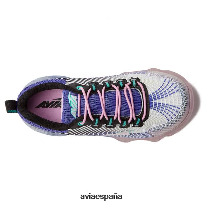 Avia chica avi-encender DVTT66104 blanco/morado oscuro iluminar las zapatillas de deporte