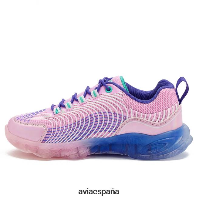 Avia chica avi-encender DVTT66104 blanco/morado oscuro iluminar las zapatillas de deporte
