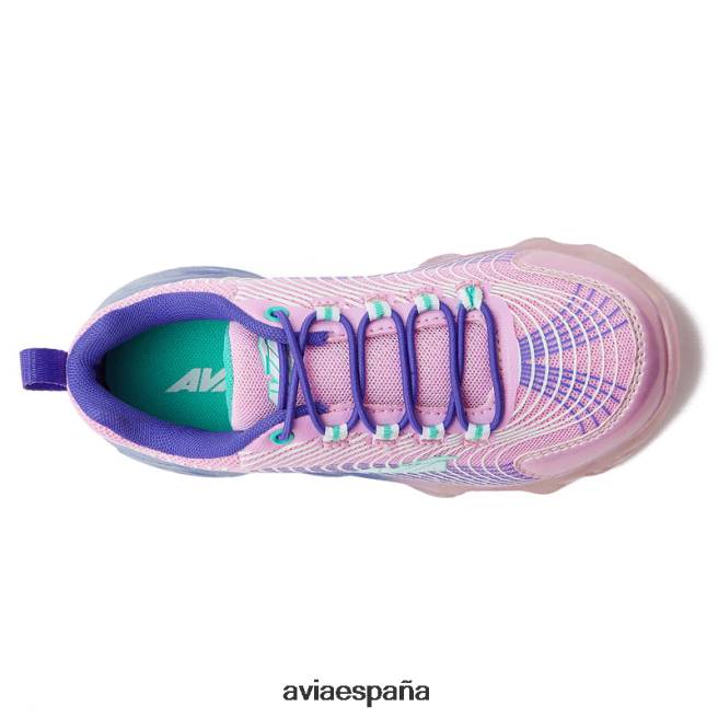 Avia chica avi-encender DVTT66104 blanco/morado oscuro iluminar las zapatillas de deporte