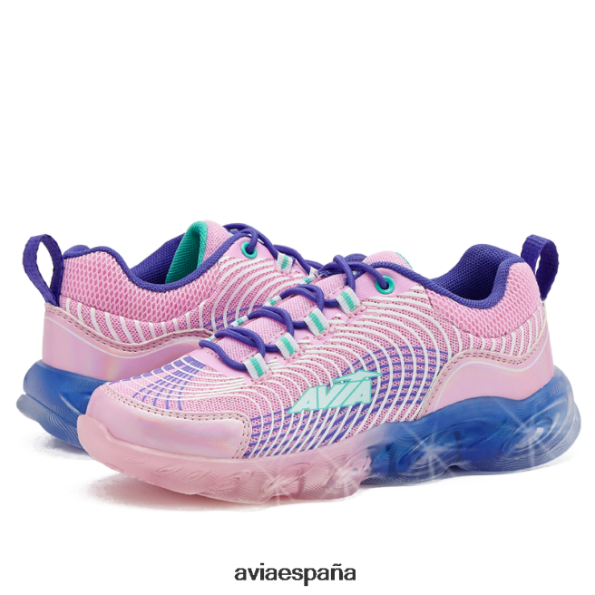 Avia chica avi-encender DVTT66105 rosa claro/verde azulado iluminar las zapatillas de deporte
