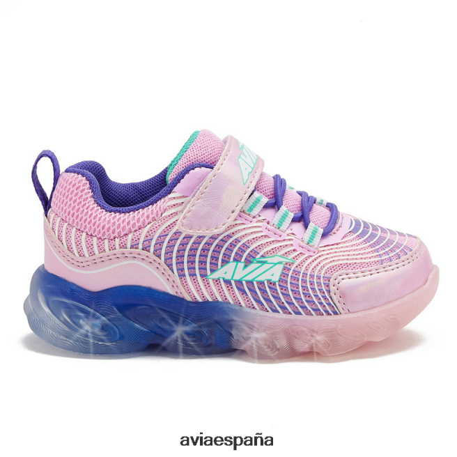 Avia chica niño pequeño avi-ignite DVTT66108 rosa claro/verde azulado iluminar las zapatillas de deporte