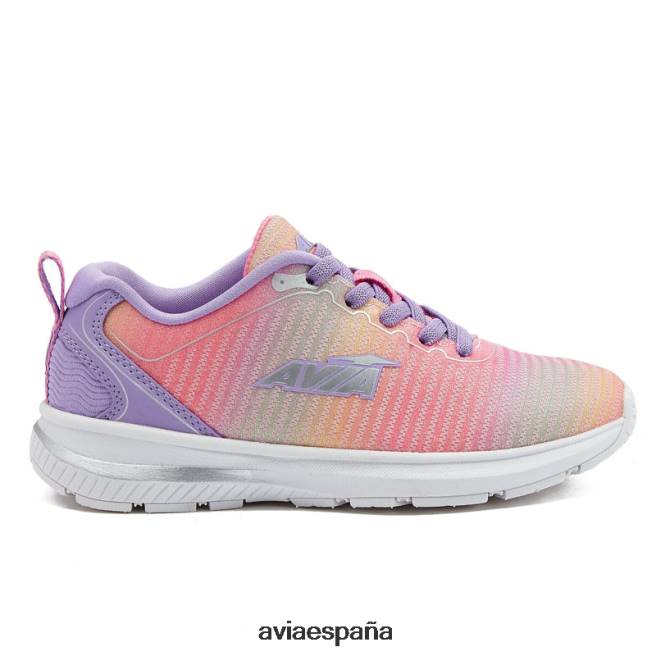 Avia chica avi-factor 2.0 DVTT66100 multicolor/morado claro/rosa oscuro resbalón en las zapatillas de deporte