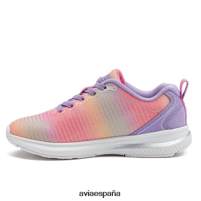 Avia chica avi-factor 2.0 DVTT66100 multicolor/morado claro/rosa oscuro resbalón en las zapatillas de deporte