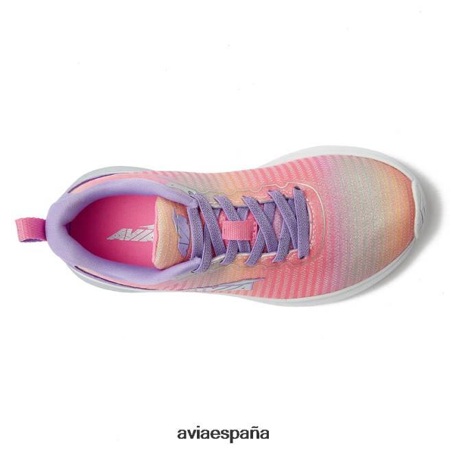 Avia chica avi-factor 2.0 DVTT66100 multicolor/morado claro/rosa oscuro resbalón en las zapatillas de deporte