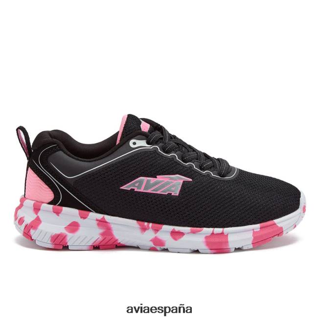 Avia chica avi-factor 2.0 DVTT6698 negro/rosa claro/gris plata resbalón en las zapatillas de deporte