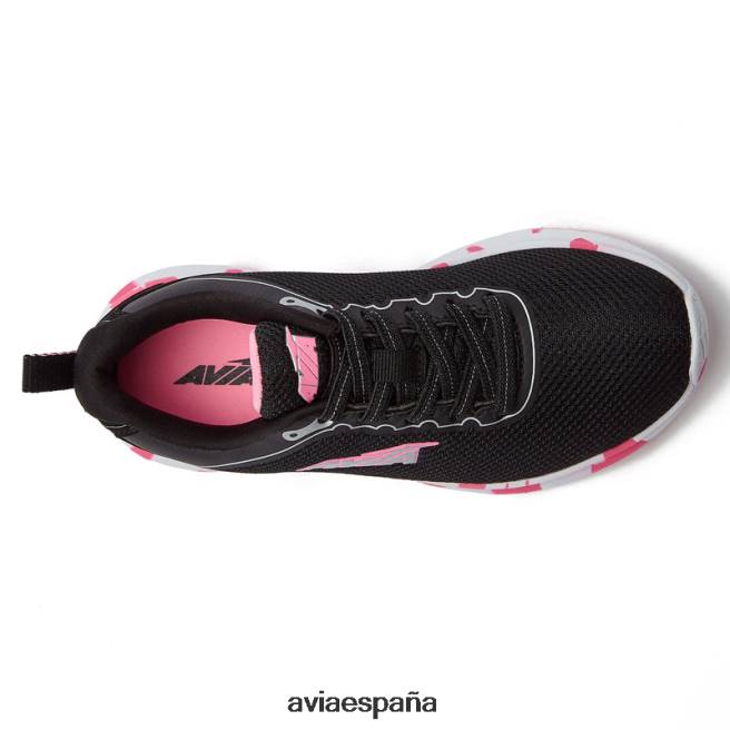 Avia chica avi-factor 2.0 DVTT6698 negro/rosa claro/gris plata resbalón en las zapatillas de deporte