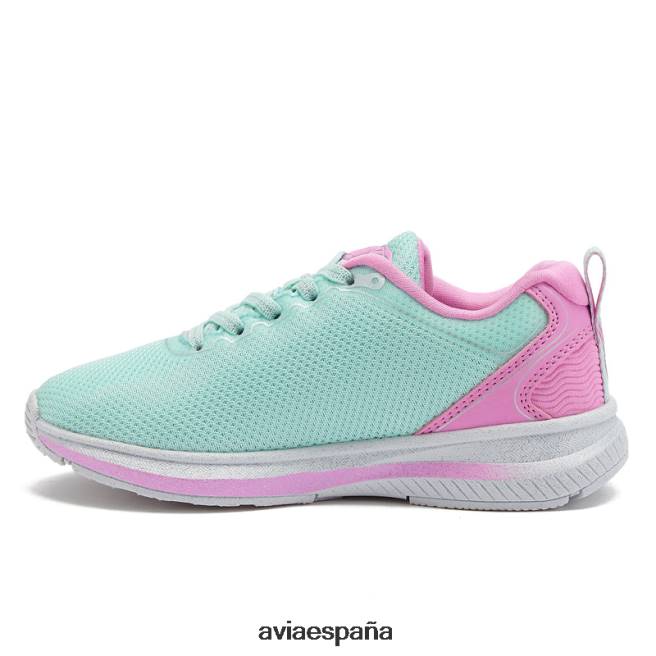 Avia chica avi-factor 2.0 DVTT6699 verde azulado/rosa claro/gris plateado resbalón en las zapatillas de deporte