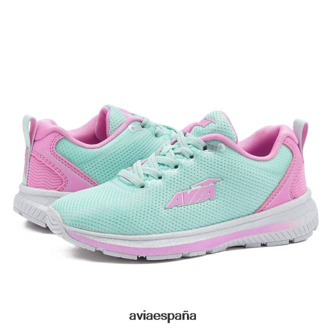 Avia chica avi-factor 2.0 DVTT6699 verde azulado/rosa claro/gris plateado resbalón en las zapatillas de deporte