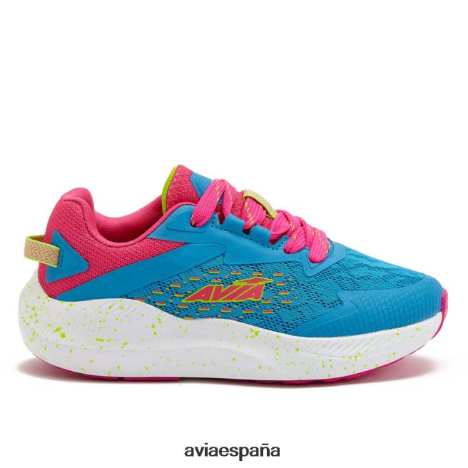 Avia chica avi-tormenta DVTT6695 azul agua/rosa oscuro/verde claro zapatillas deportivas
