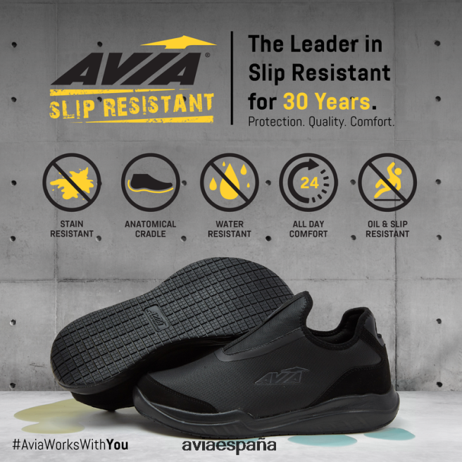 Avia mujer avi-breeze sr DVTT6646 negro anti-deslizante