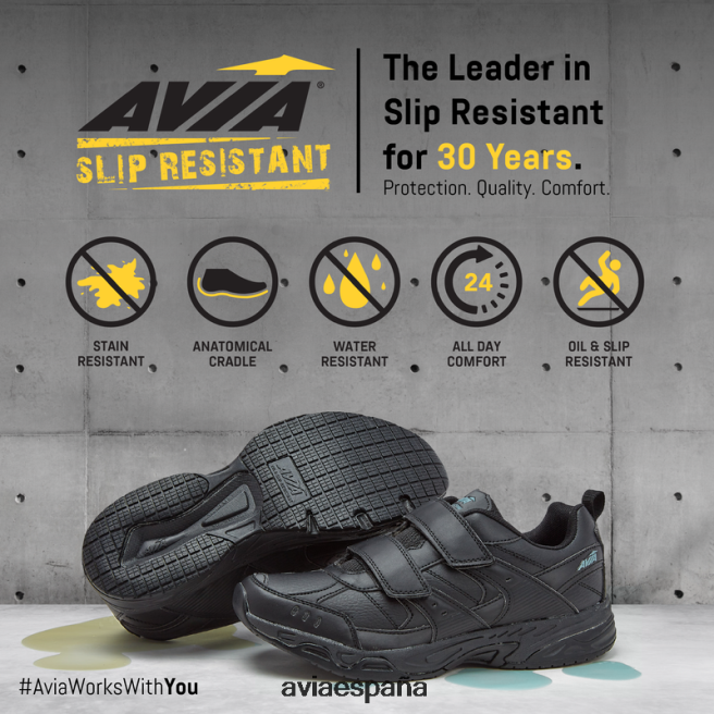 Avia mujer correa avi-union ii DVTT6633 blanco estelar/gris cromo anti-deslizante