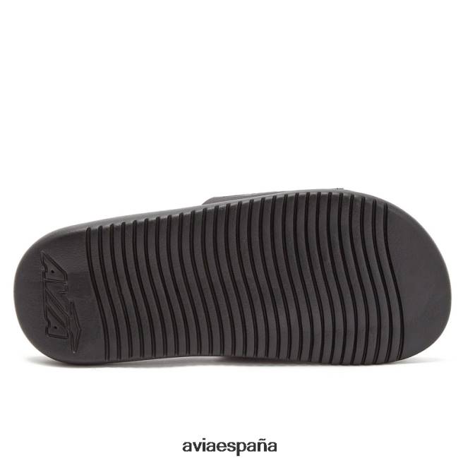 Avia mujer toboganes de espuma avi-memory DVTT6644 negro/gris plata diapositivas