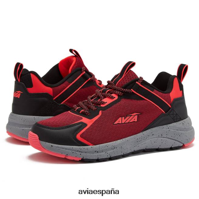 Avia mujer avi-cañón DVTT668 rojo/negro/rosa oscuro sendero y caminar
