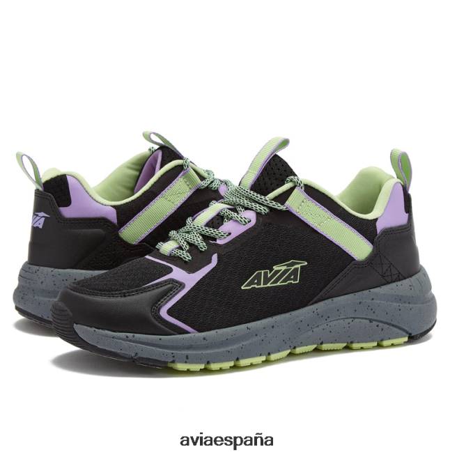 Avia mujer avi-cañón DVTT669 negro/morado claro/verde claro sendero y caminar