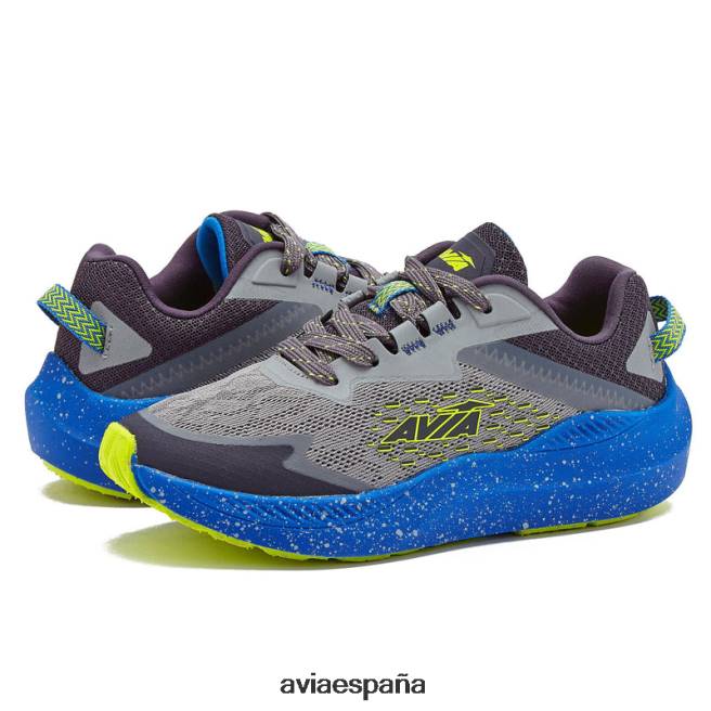 Avia chico avi-tormenta DVTT6680 gris medio/gris oscuro/azul medio zapatillas deportivas