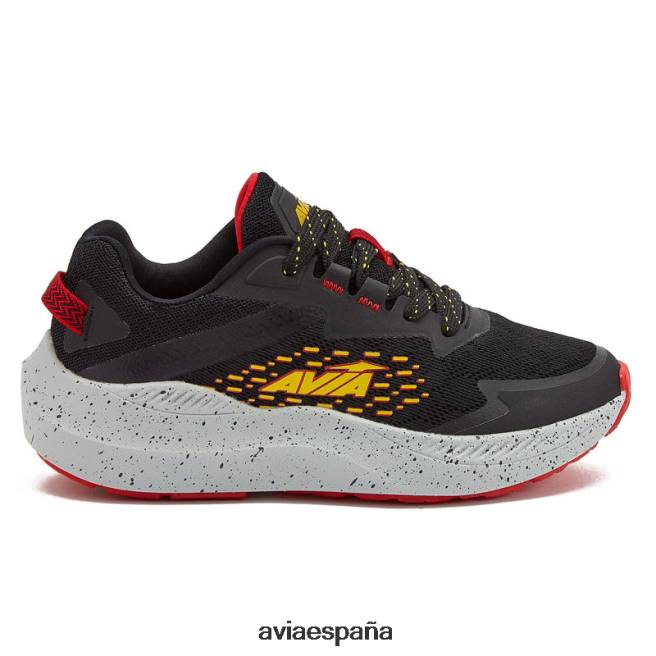 Avia chico avi-tormenta DVTT6682 negro/rojo/amarillo zapatillas deportivas