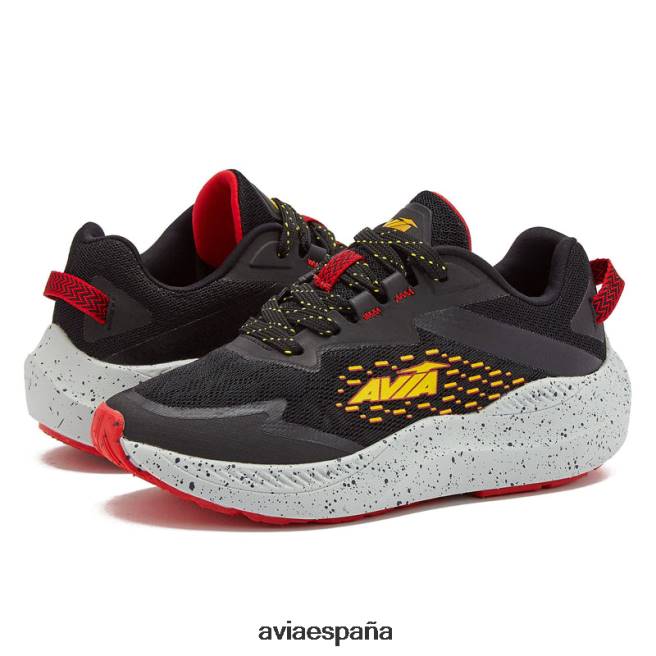 Avia chico avi-tormenta DVTT6682 negro/rojo/amarillo zapatillas deportivas