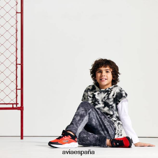 Avia chico avi-tormenta DVTT6682 negro/rojo/amarillo zapatillas deportivas